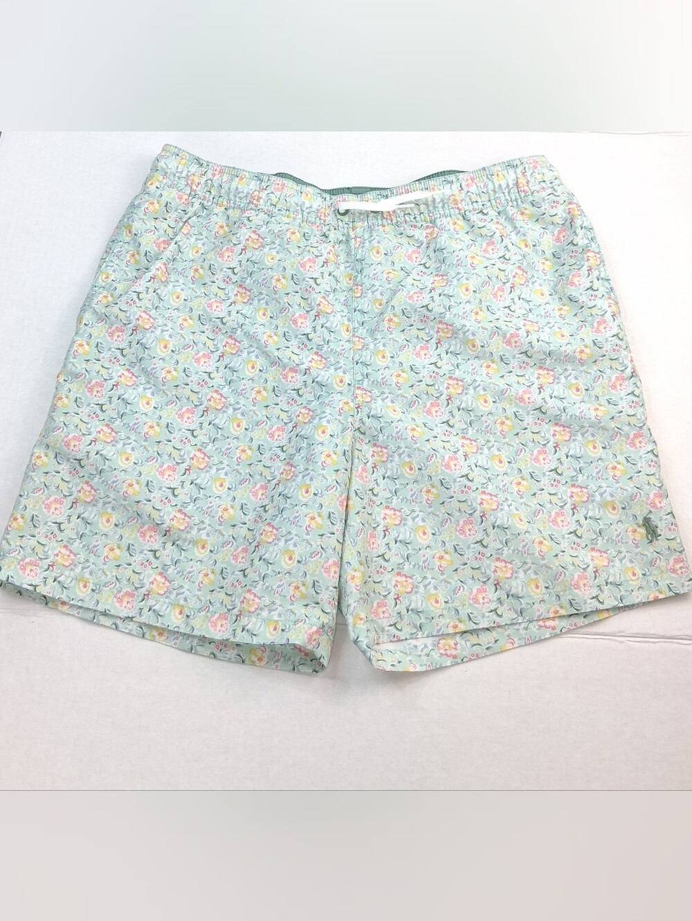 Polo Ralph Lauren Mint Green Floral Swimming Trunks